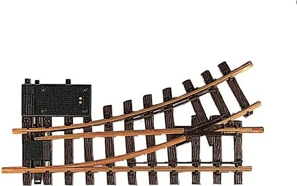 LGB - Spur G Gleis - Elektrische Weiche links Radius R1 30°
