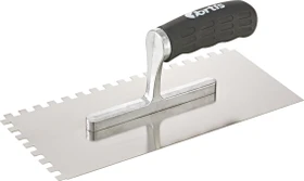 Fortis Glättkelle Edelstahl 8x8mm gezahnt, 280x130mm