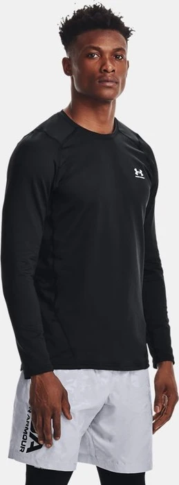 Under Armour ColdGear Fitted Funktionsshirt langarm schwarz/weiß (Herren)
