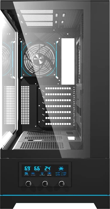 DarkFlash DY451 Pro Black, Glasfenster