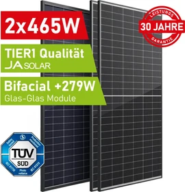 JA Solar JAM54D40-465/LB, 465Wp, 2 Stück, 930Wp