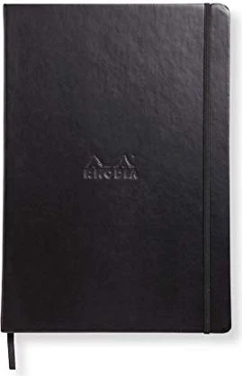 Rhodia Boutique Webnotebook, A4, liniert, Hardcover, schwarz, 96 Blatt