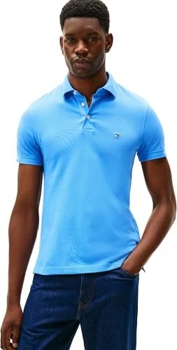 Tommy Hilfiger 1985 Slim Fit Poloshirt kurzarm blue spell (Herren)