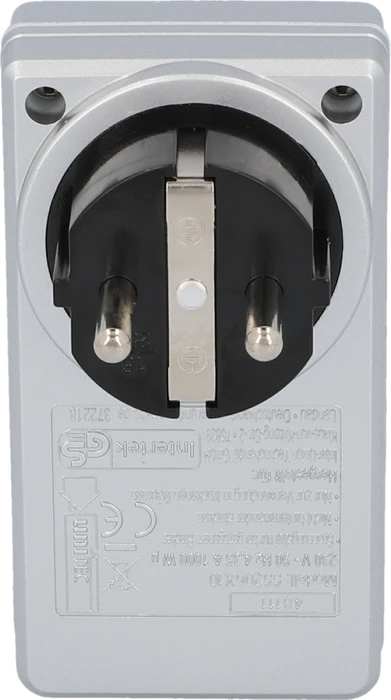 uniTEC 3+1 Micro, Funksteckdose mit Fernbedienung silber, Set