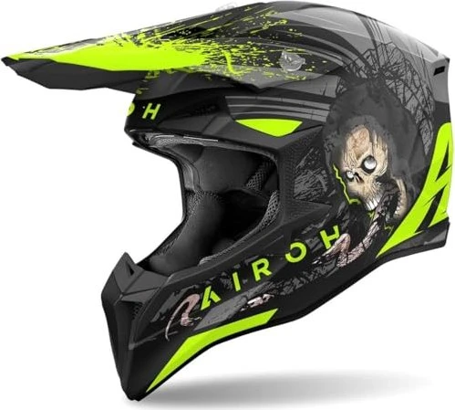 Airoh Wraaap Demon matt schwarz/grau/gelb