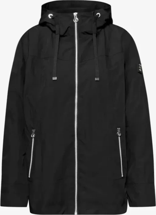 Street One Kapuze und Zipper Jacke schwarz (Damen)