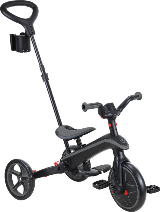 Globber Explorer Trike Foldable 4in1 schwarz/grau