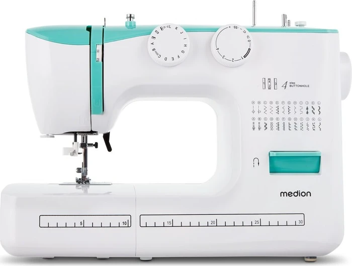 Medion Life SM60 MD10689 Nähmaschine weiß/türkis