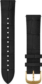 Garmin Schnellwechsel Ersatzarmband 20mm Leder schwarz/gold