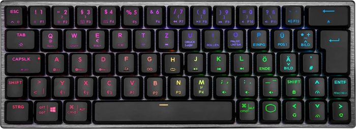 Cooler Master SK622, schwarz, LEDs RGB, TTC LOW PROFILE RGB RED, USB/Bluetooth, DE