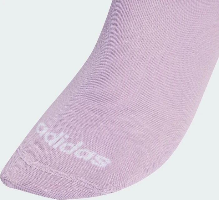 adidas Thin Linear Low-Cut Socken powder plum/white/halo mint, 3 Paare