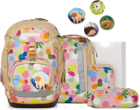 Ergobag Pack Flower PowBär 2025 Schulrucksack-Set, 6-tlg.