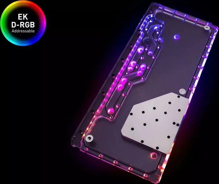 EK Water Blocks Quantum Line EK-Quantum Reflection PC-O11D XL D5 PWM D-RGB, Verteilerplatte mit Pumpe, Acryl