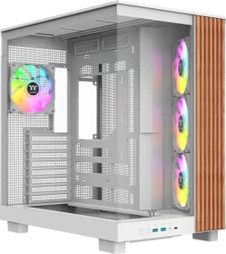 Thermaltake View 380 XL WS ARGB Snow, weiß/braun, Glasfenster (CA-11E-00M6WN-WS)
