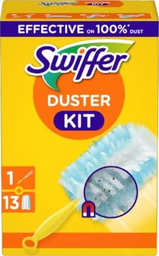 Swiffer Staubmagnet Staubwischer-Set (Griff + 13 Tücher)