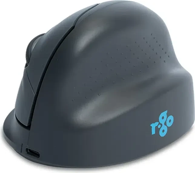 R-Go HE Basic Mouse Vertikale kabellose Maus mittel, grau, Bluetooth