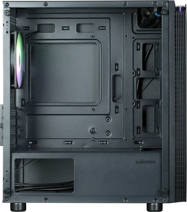 Zalman T4 Plus Black, Glasfenster