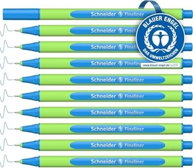 Schneider Line-Up Tintenroller (Mine) alaska blue/grün, 10er-Pack