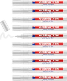 edding 750 Lackmarker weiß, 10er-Pack