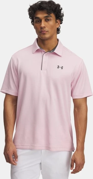 Under Armour Tech Poloshirt kurzarm prime pink/pitch gray (Herren)