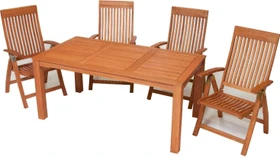 Merxx Comodoro Gartenmöbel-Set eukalyptus, 5-tlg.