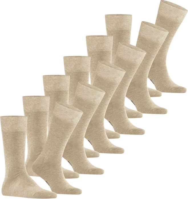Falke Happy Socken sand mel., 6 Paare (Herren)