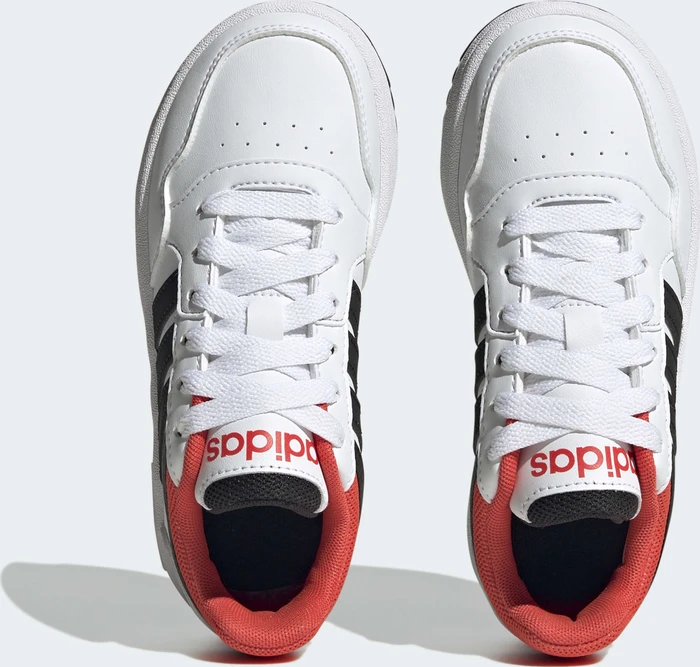 adidas Hoops 3.0 cloud white/core black/bright red (Junior)