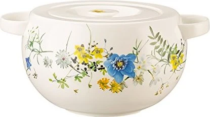 Rosenthal Brillance Bone China Fleurs des Alpes Schüssel mit Deckel