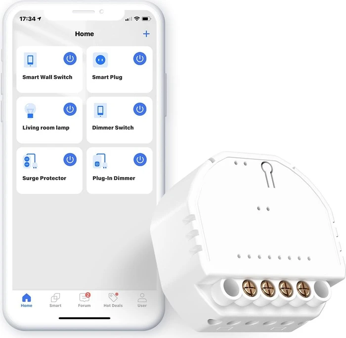 Meross MSS810 Smart Wi-Fi In-Wall Switch, Schaltaktor