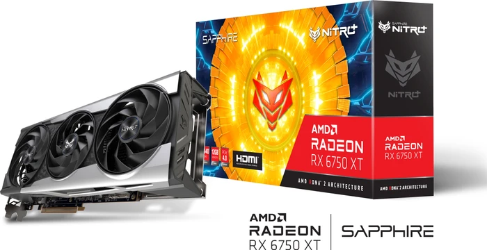 Sapphire Nitro+ Radeon RX 6750 XT, 12GB GDDR6, HDMI, 3x DP, lite retail