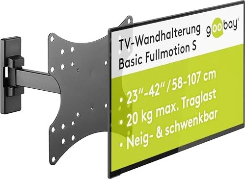 Wentronic Goobay TV-Wandhalterung Basic Fullmotion S