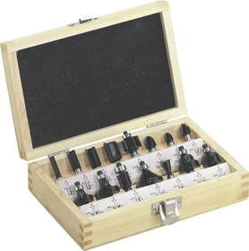 Metabo Promotion Fräser-Sortiment inkl. Werkzeugbox, 15-tlg.