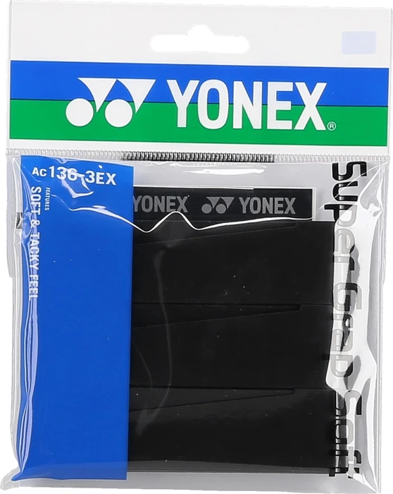 Yonex AC 136-3EX Super Soft Griffband schwarz, 3 Stück