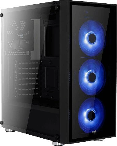 AeroCool Quartz Blue, Glasfenster
