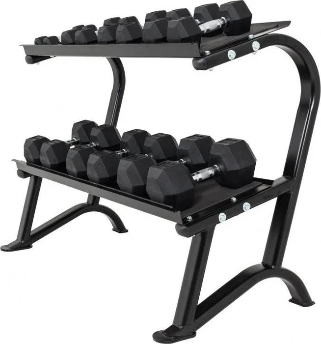 Gorilla Sports Kurzhantel Hexagon Hantelablage schwarz