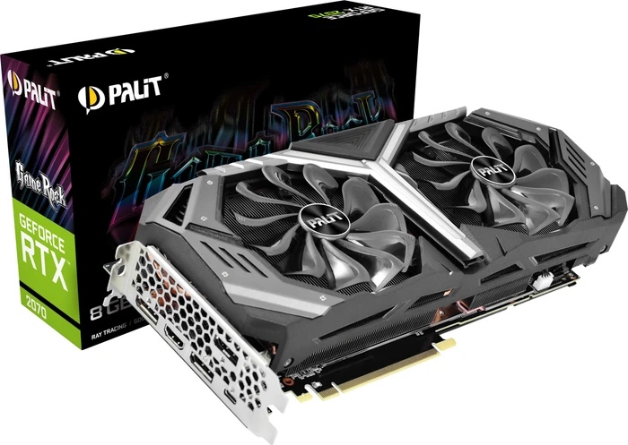 Palit GeForce RTX 2070 GameRock, 8GB GDDR6, HDMI, USB-C, 3x DP
