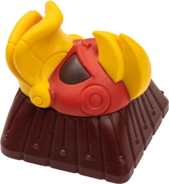 Ducky x Hot Keys Project Ducky League Keycap - Rocket, Kunstharz (Resin), rot/gelb, 1 Taste