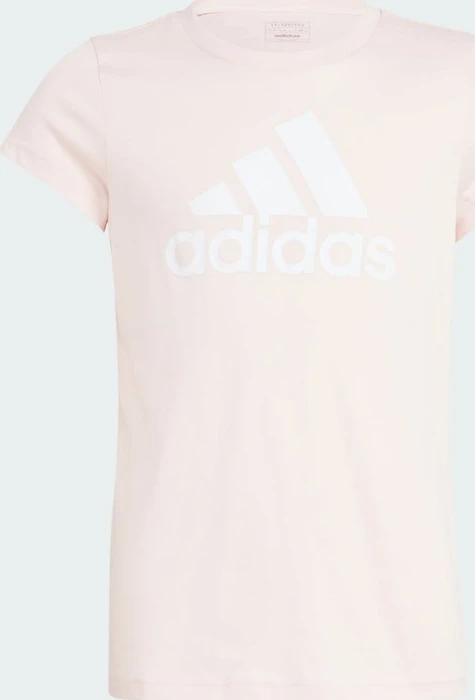 adidas Essentials Big Logo Cotton T-Shirt kurzarm sandy pink/white (Junior)
