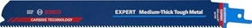 Bosch Professional EXPERT S1155HHM Medium-Thick Tough Metal Säbelsägeblatt 10TPI, 225x1.1mm, 3 Stück