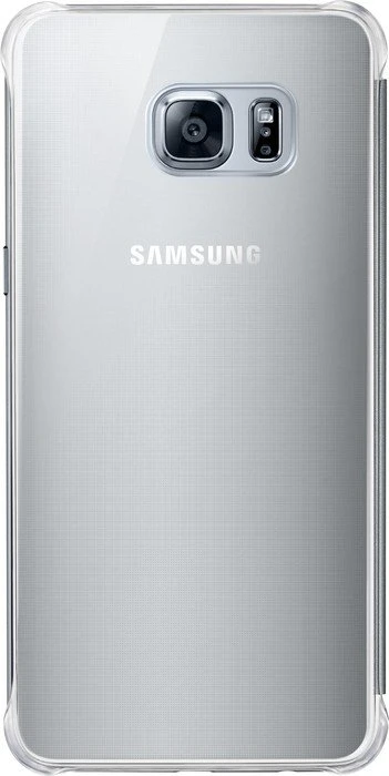 Samsung Clear View Cover für Galaxy S6 Edge+ silber