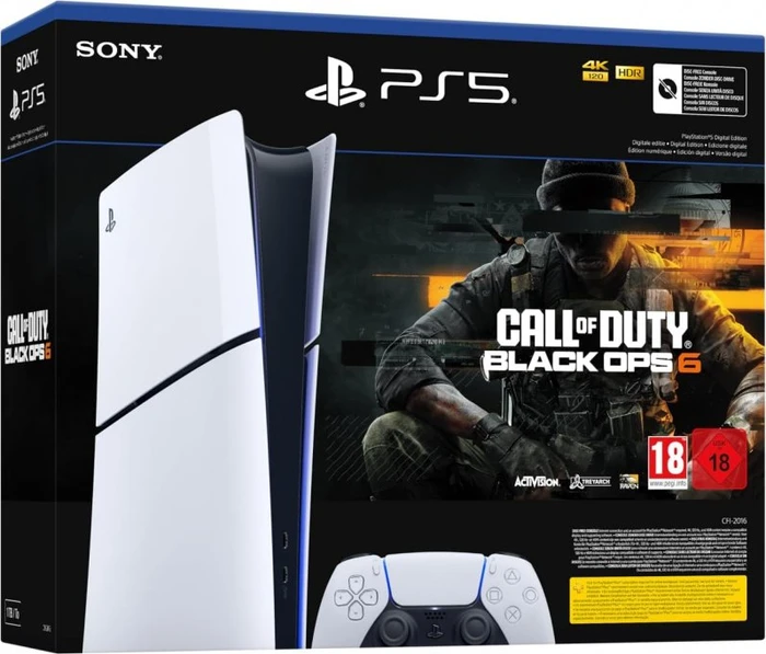 Sony PlayStation 5 Slim Digital Edition - 1TB Call of Duty: Black Ops 6 Bundle weiß