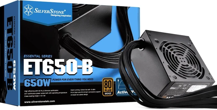 SilverStone Essential Bronze ET650-B 650W, ATX 2.4
