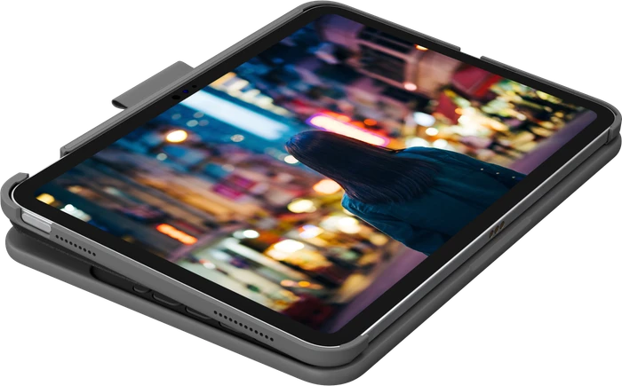 Logitech Slim Folio für iPad 10/iPad 11 A16, grau, DE
