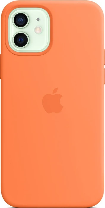 Apple Silikon Case mit MagSafe für iPhone 12/iPhone 12 Pro Kumquat
