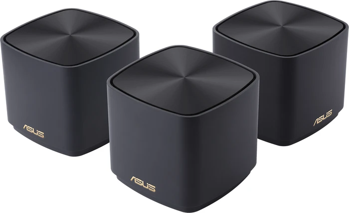 ASUS ZenWiFi AX Mini XD4, AX1800, schwarz, Router und 2x Repeater Set, 3er-Bundle