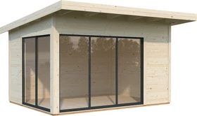 Palmako Andrea 11.2m² Slide Gartenhaus grau tauchgrundiert