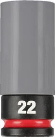Milwaukee Shockwave Automotive Außensechskant Steckschlüssel 1/2", 22mm, 1 Stück