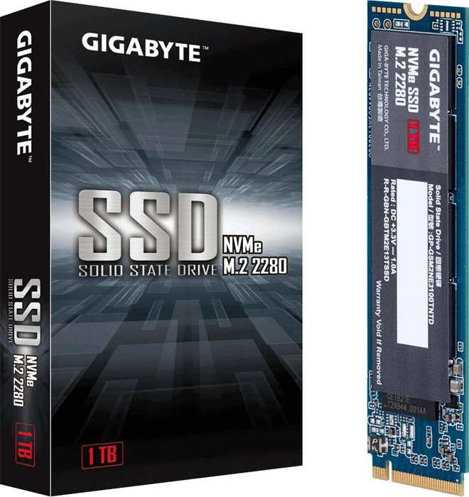 GIGABYTE NVMe SSD M.2 2280 1TB, M.2 2280 / M-Key / PCIe 3.0 x4
