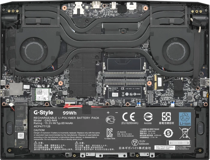 GIGABYTE AORUS 15X, Core i7-13650HX, 16GB RAM, 1TB SSD, GeForce RTX 4070, DE