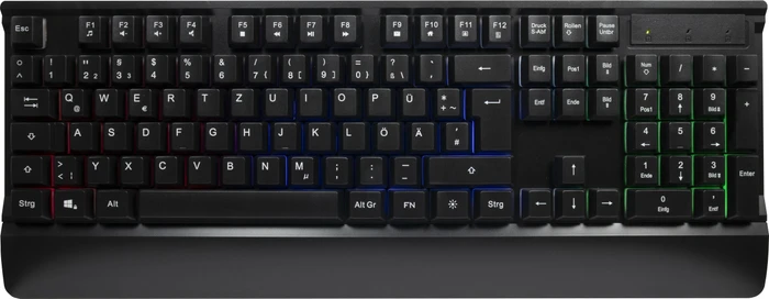 Inter-Tech KC-3000 Gaming Tastatur und Maus Set schwarz, USB, DE